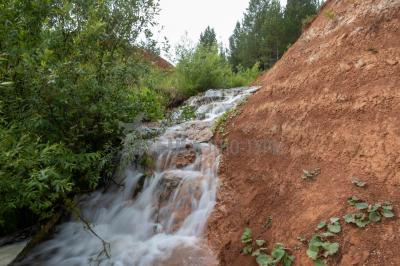 Водопад в Малом Билибе ( Удмуртская Республика  )