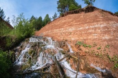 Водопад в Малом Билибе ( Удмуртская Республика  )