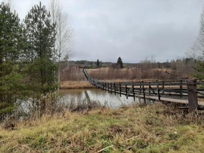 Подвесной мост в деревне Пумси  ( Удмуртская Республика  )
