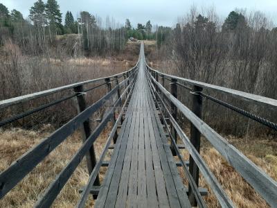 Подвесной мост в деревне Пумси  ( Удмуртская Республика  )